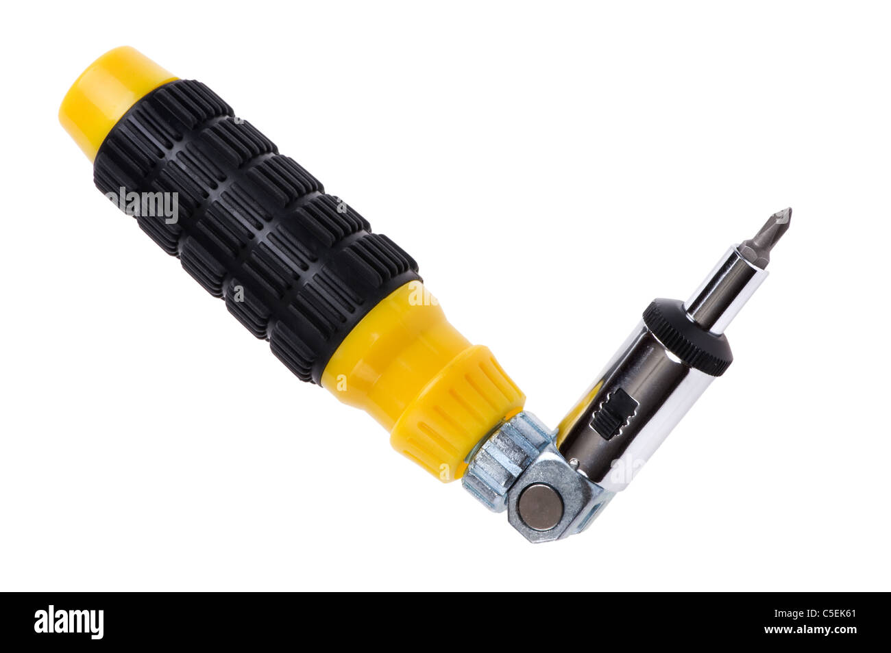 object on white - isolated screwdriver close up Stock Photo