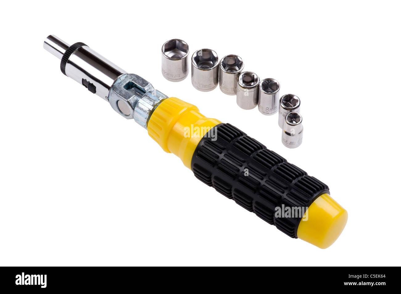 object on white - isolated screwdriver close up Stock Photo