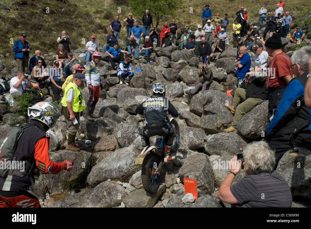 Bike trial riding Stock Photo Alamy