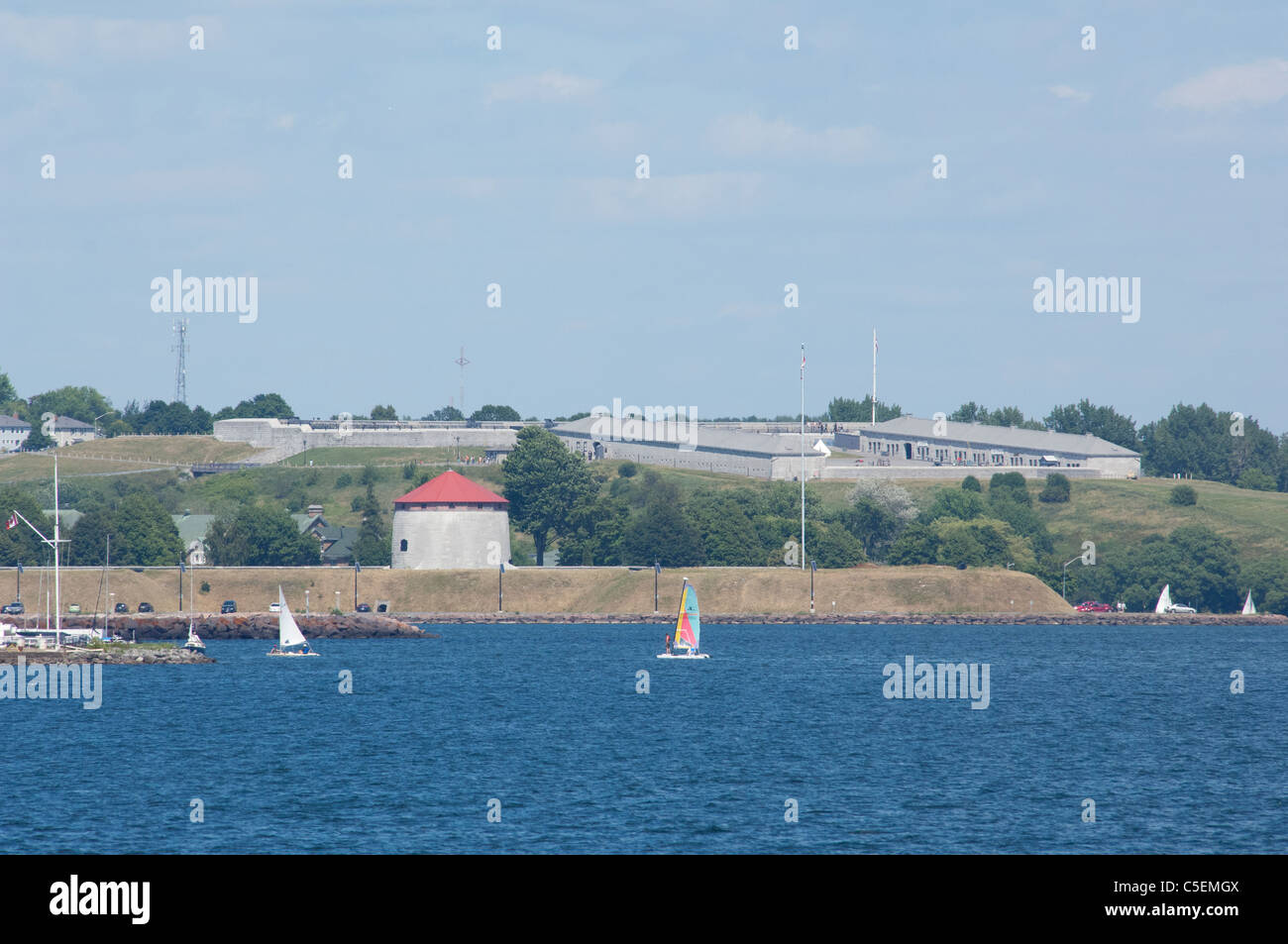 Ontario, Kingston. Historic Kingston round fortification tower (UNESCO