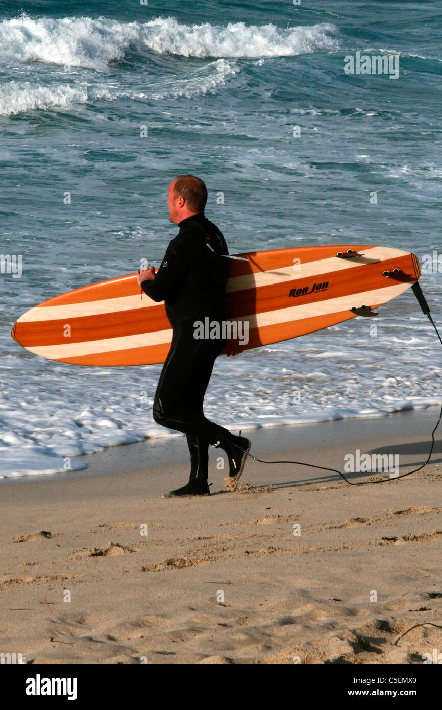 Surfing at Porthmeor Beach, St Ives, Cornwall Stock Photo Alamy