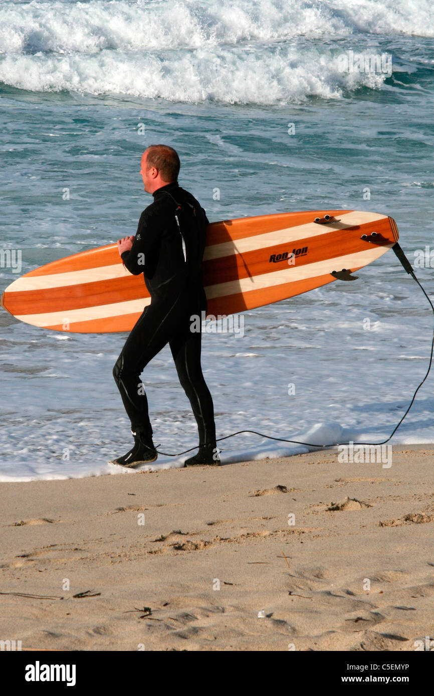 Surfing at Porthmeor Beach, St Ives, Cornwall Stock Photo Alamy