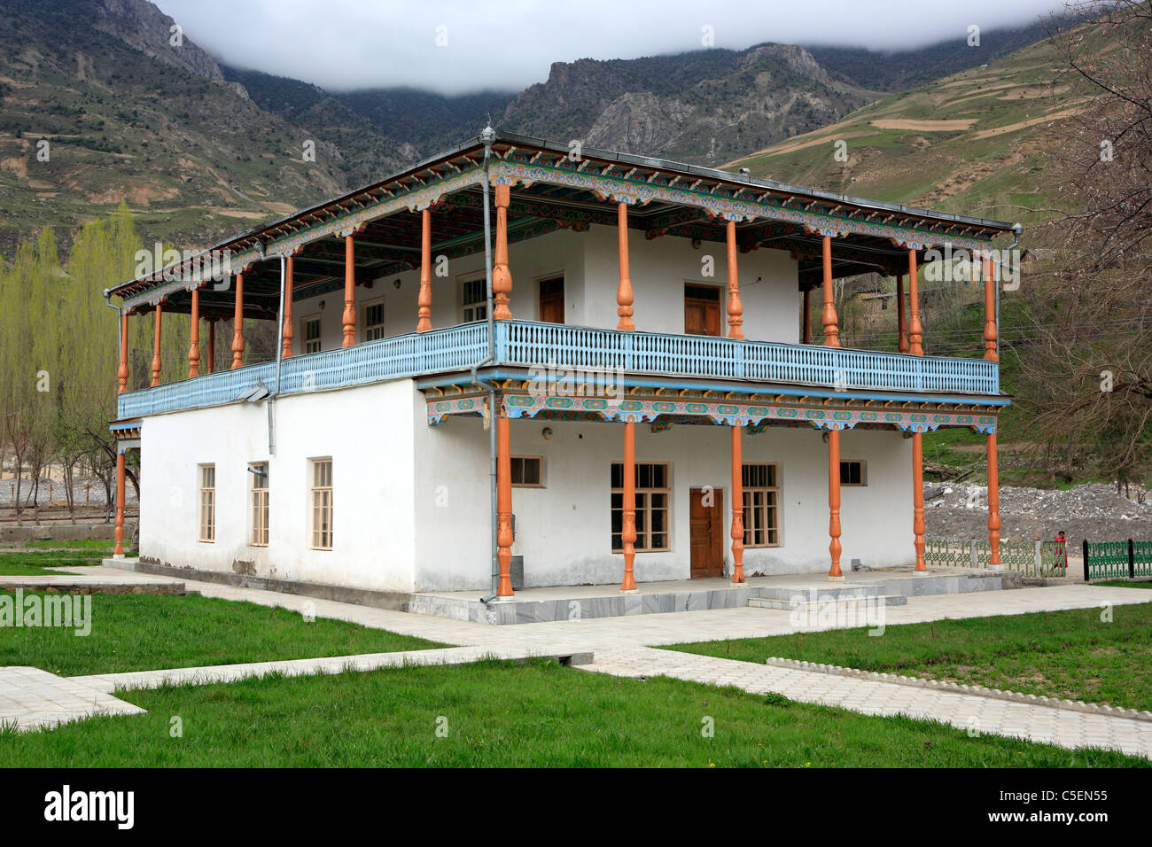 Museum of poet Rudaki, Valley of Panjrul, Tajikistan Stock Photo