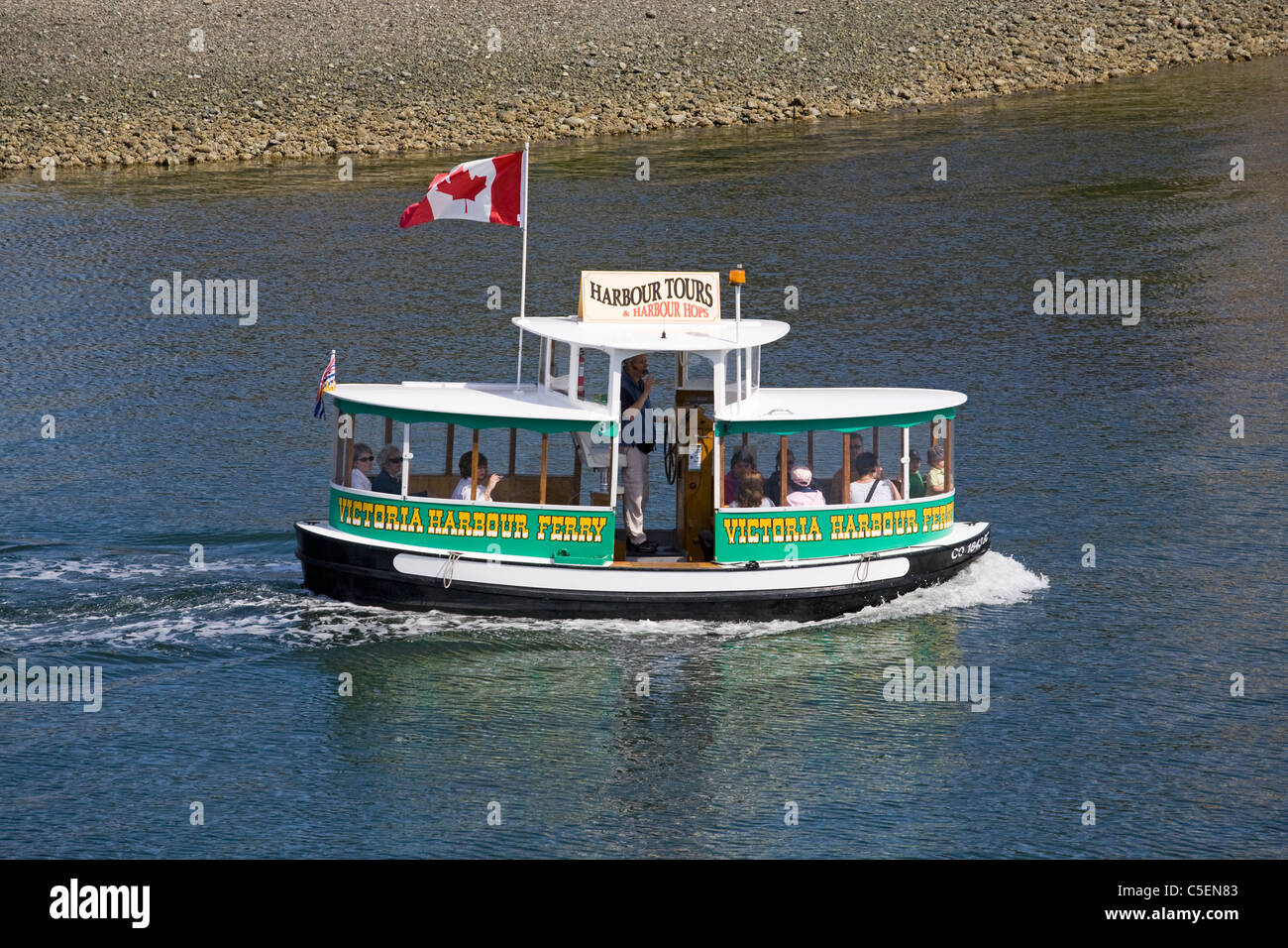 A harbor taxi in Victoria, British Columbia, Canada Stock Photo