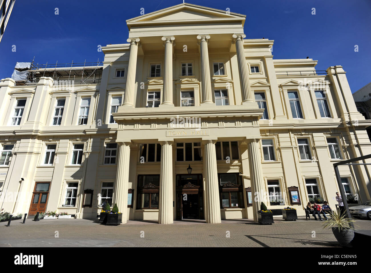 The front of Brighton Town Hall, the home of Brighton and Hove City Council Stock Photo