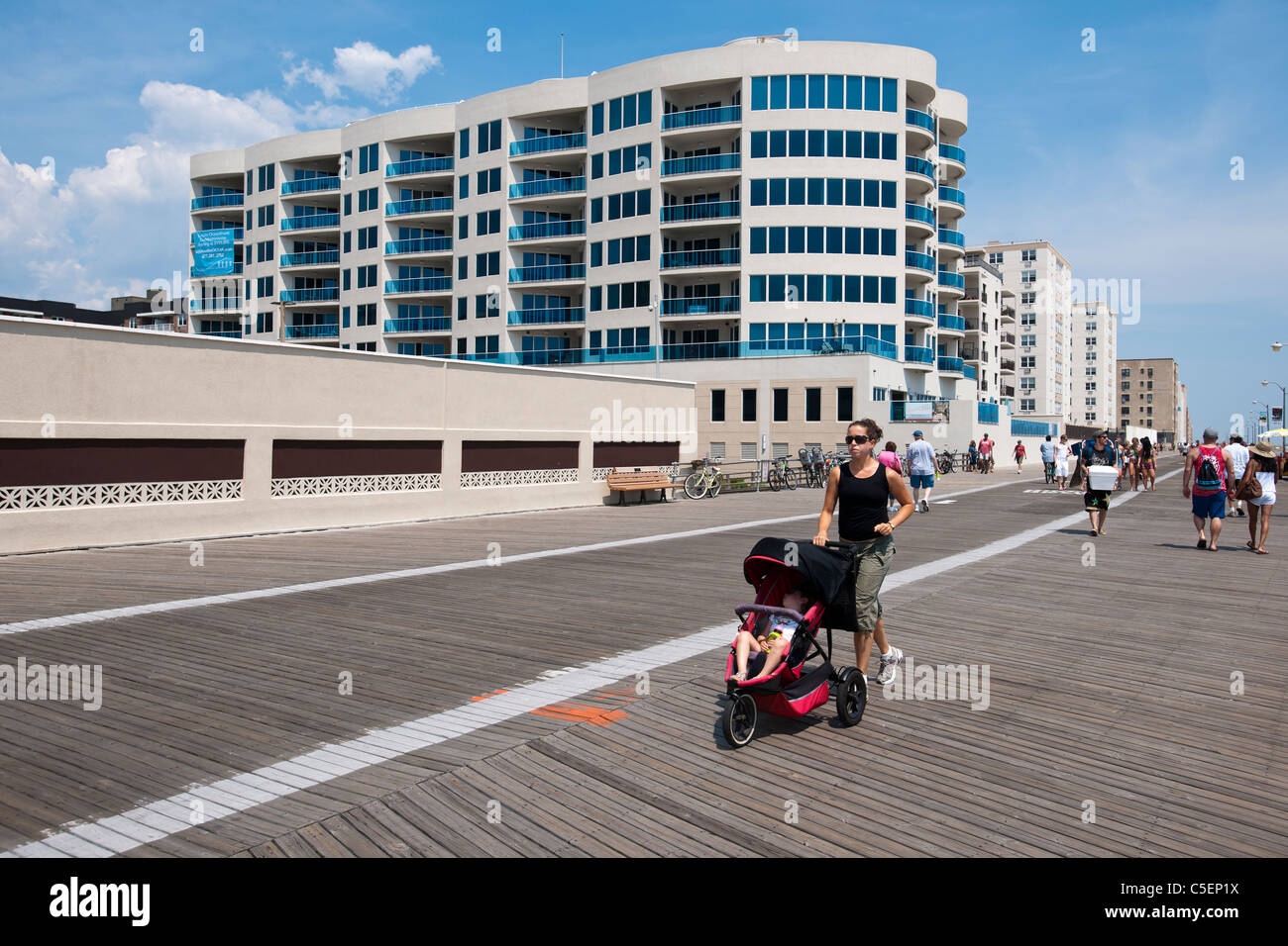 Condominium development along the boardwalk at the City of Long Beach