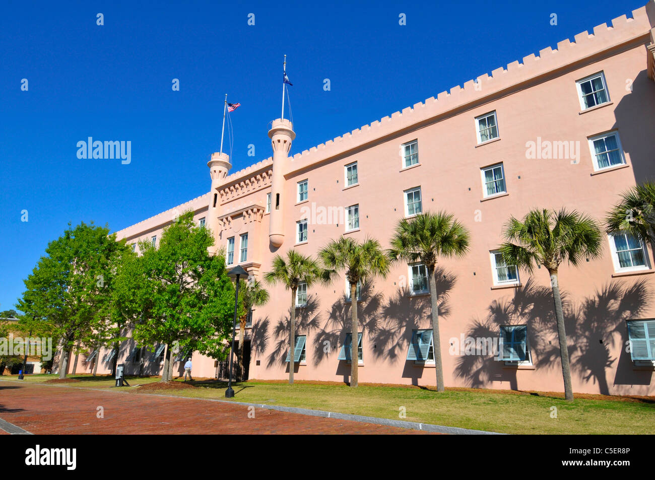 Old Citadel Building In Historic Downtown Charleston South Carolina SC old-citadel-building-in-historic-downtown-charleston-south-carolina-sc