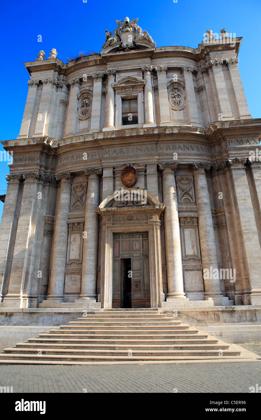 Church of St. Luca e Martina (1630), Rome, Italy Stock Photo