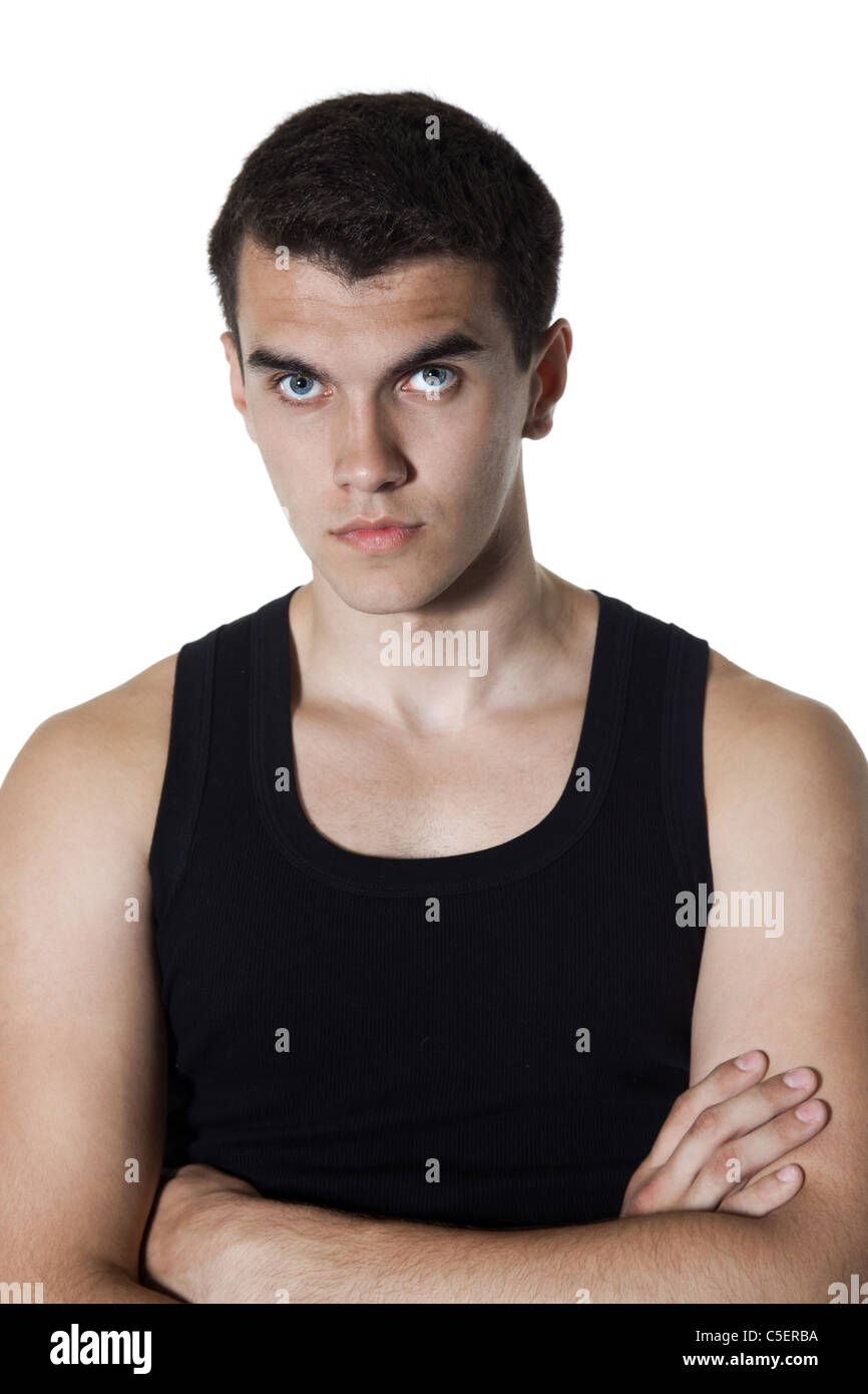 Portrait of beautiful young men isolated on white Stock Photo - Alamy