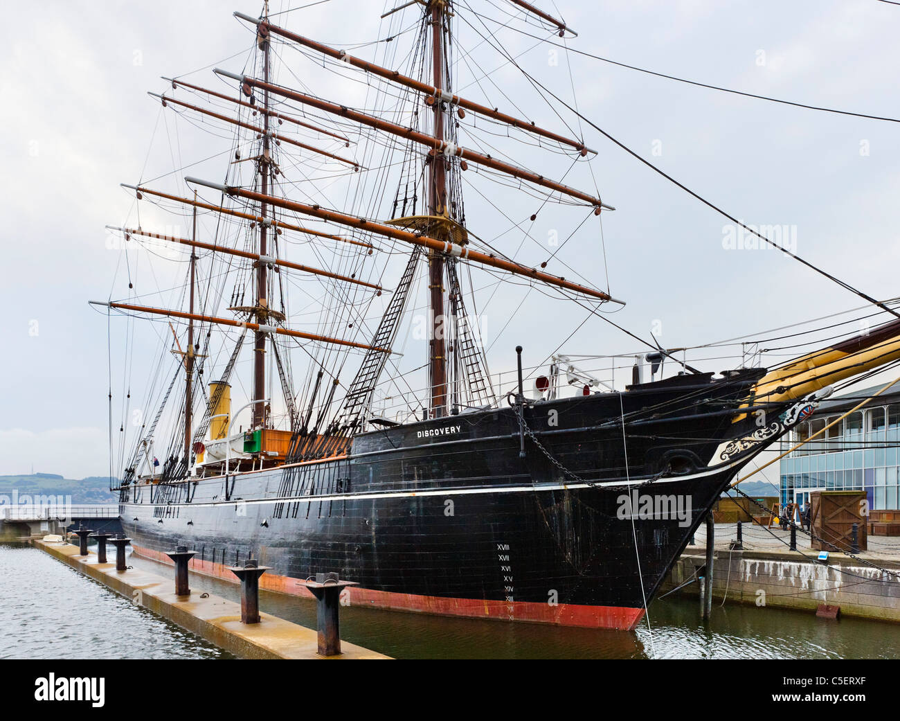 The RRS Discovery (Scott's Antarctic Expedition vessel), Dundee, Central Lowlands, Scotland, UK Stock Photo