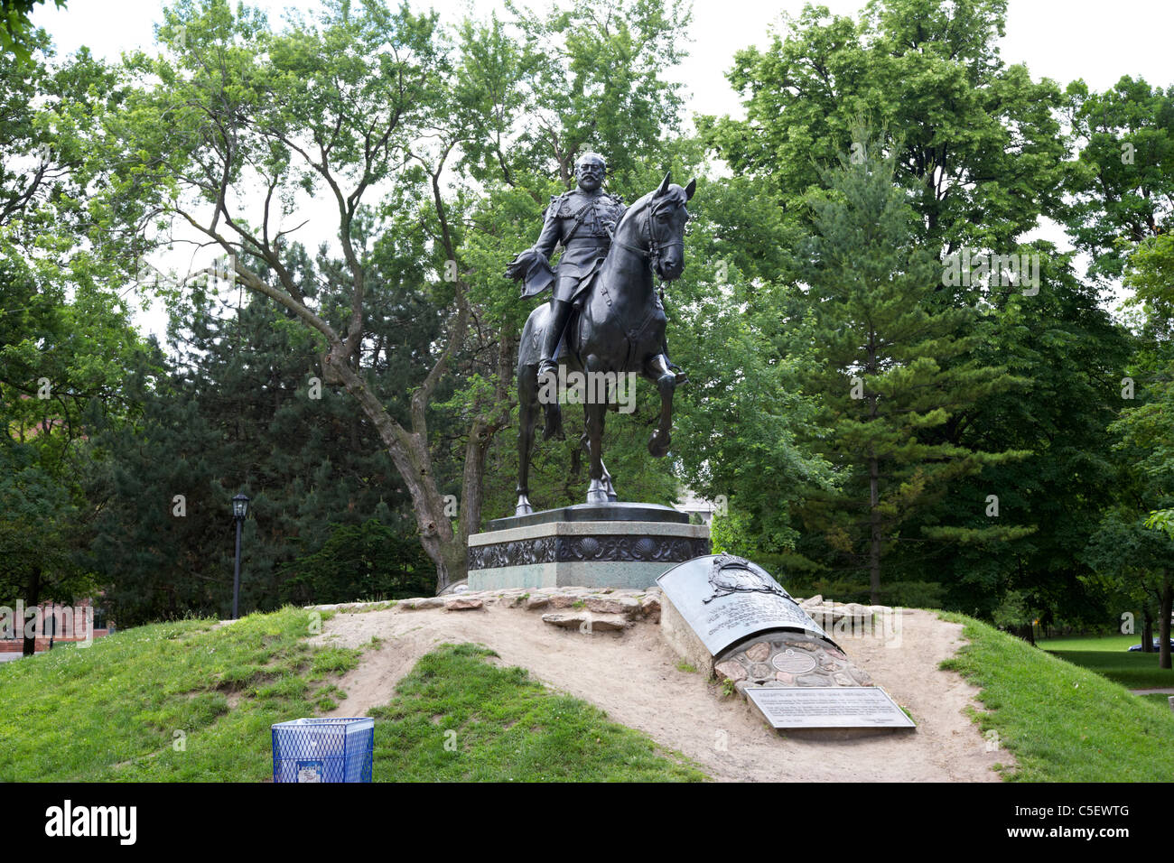 equestrian statue of Edward VII in queens park toronto ontario canada