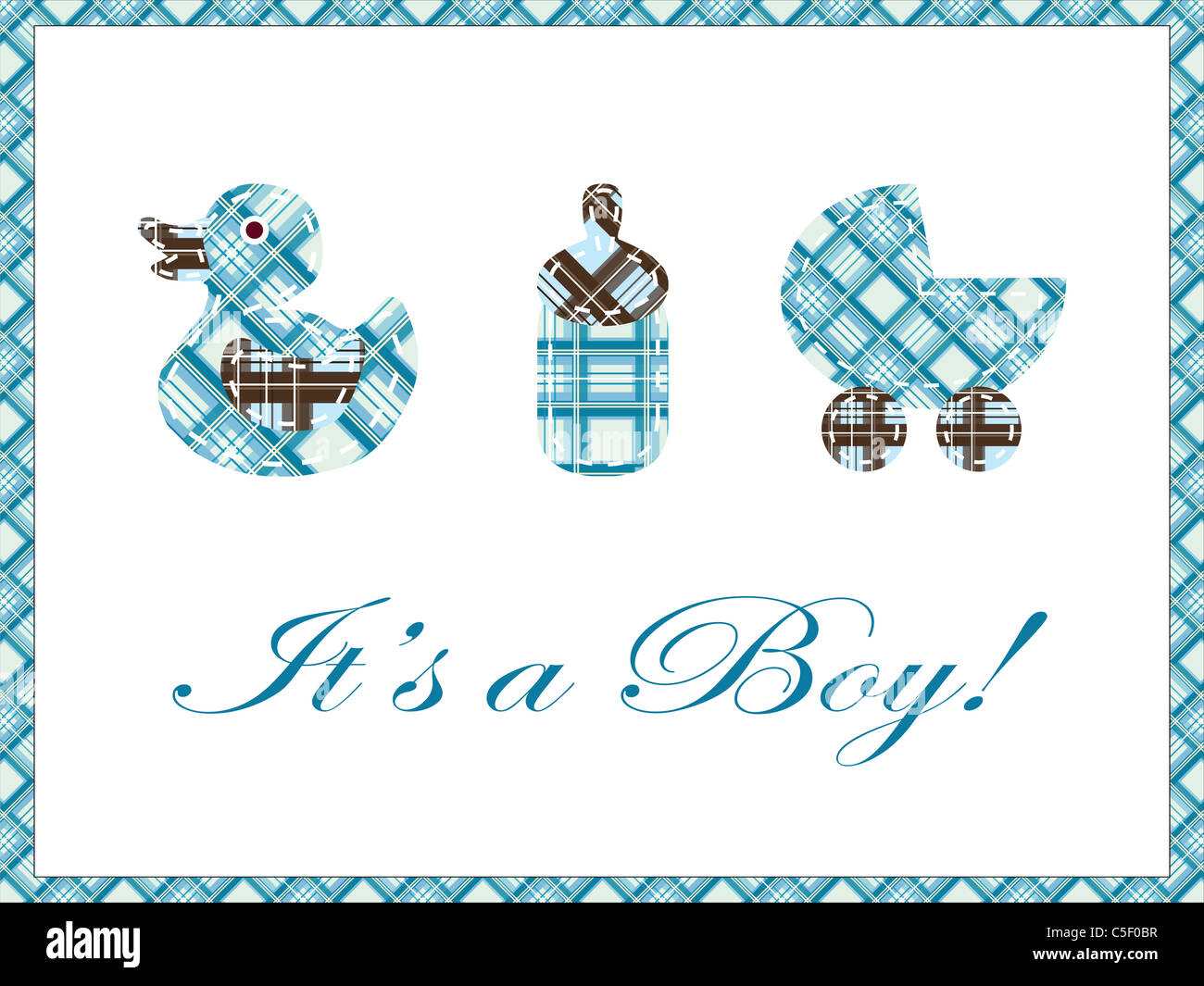 Newborn announcement greeting card Stock Photo Alamy