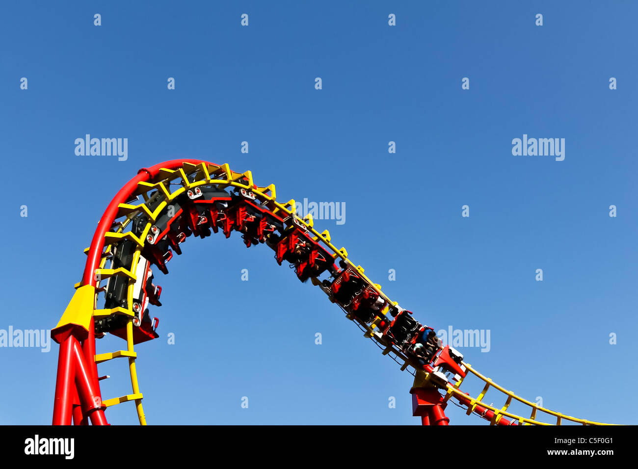 A roller coaster ride on a fair in Vienna Stock Photo - Alamy