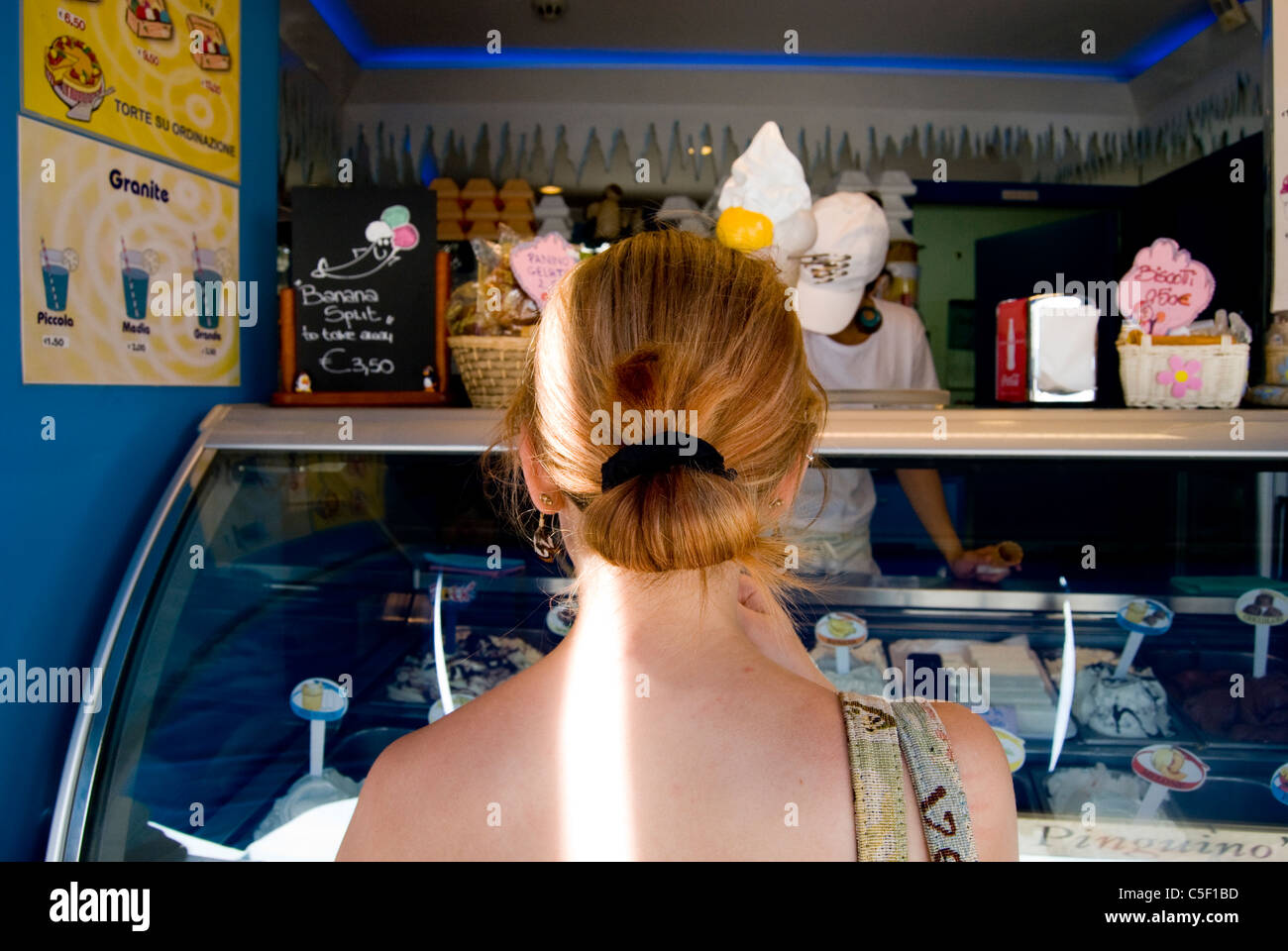 Buying Ice Cream Stock Photo Alamy