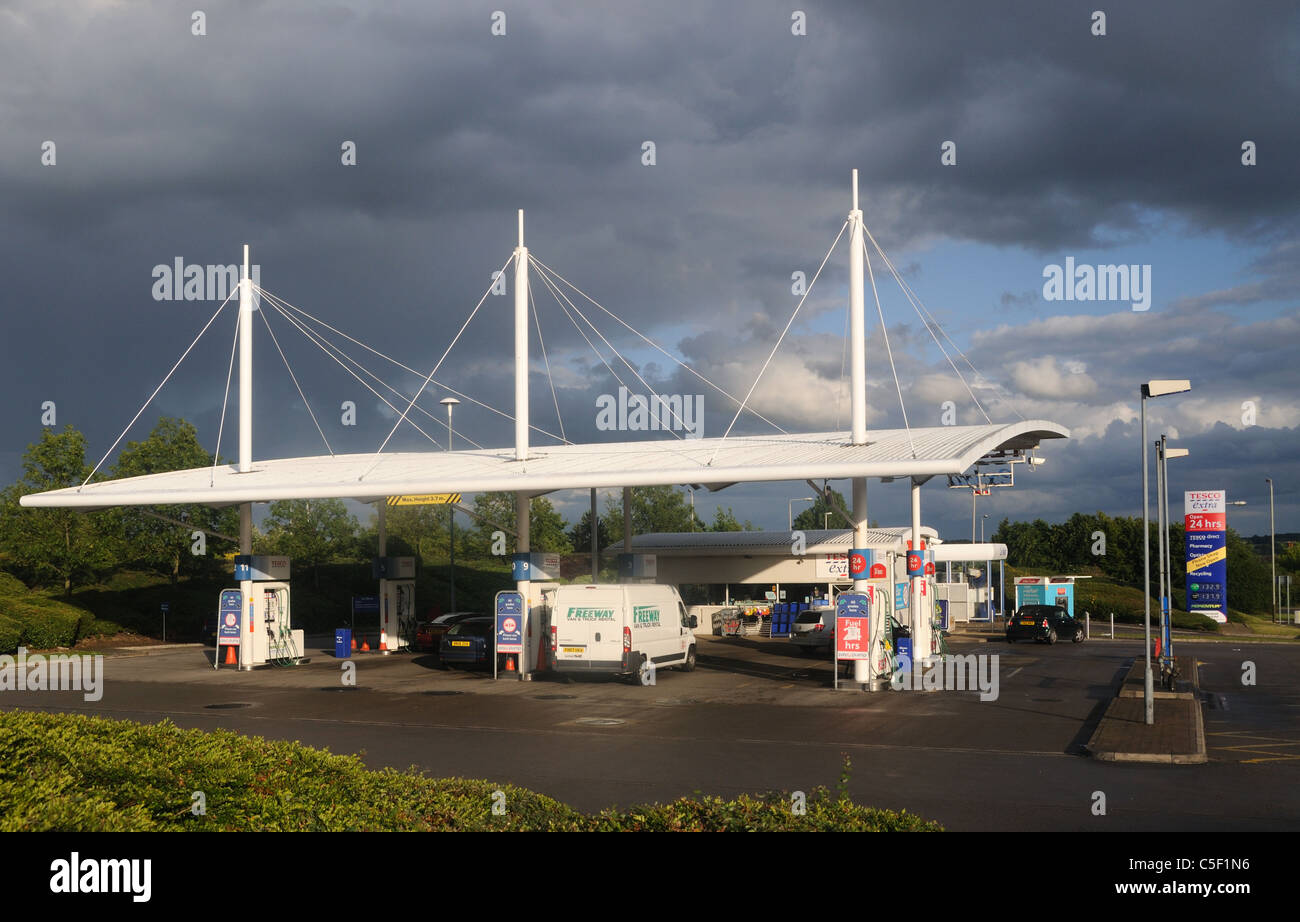 The Tesco Petrol Station at Hamilton, Leicester, Leicestershire, England Stock Photo Alamy