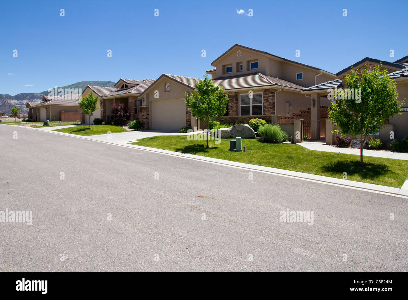 Crescent Heights, a 55+ active adult community, Cedar City, UT Stock