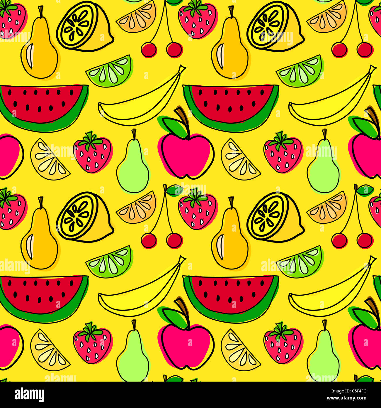 Fruit background - seamless - exclusive to Alamy Stock Photo - Alamy
