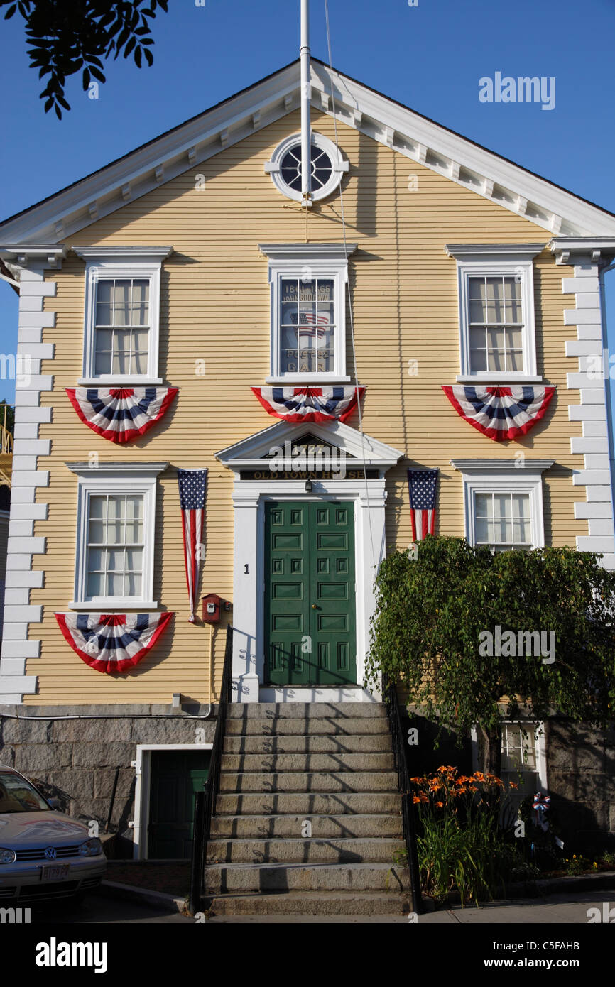 Old Town House Marblehead Massachusetts USA Stock Photo Alamy