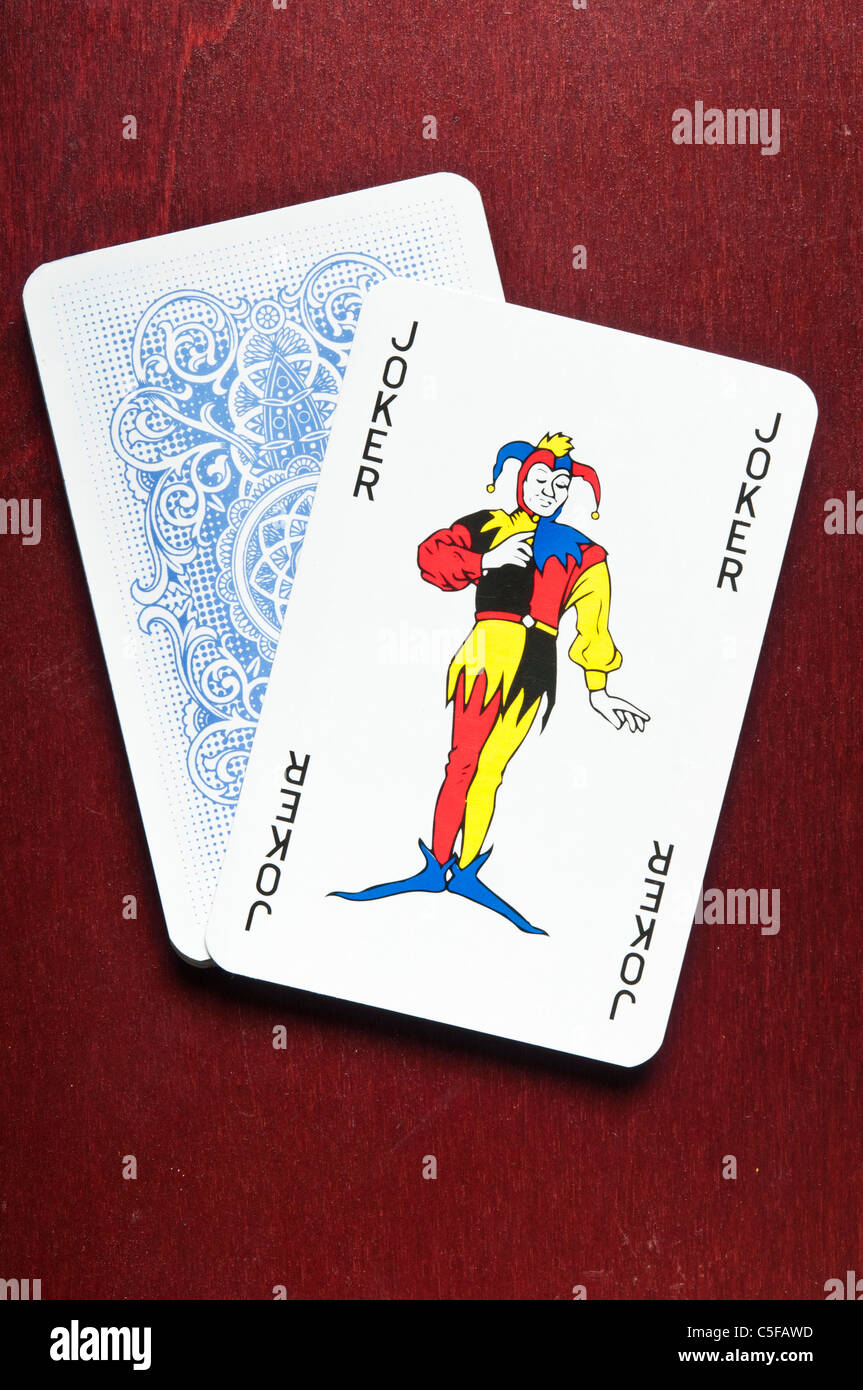 a joker card Stock Photo