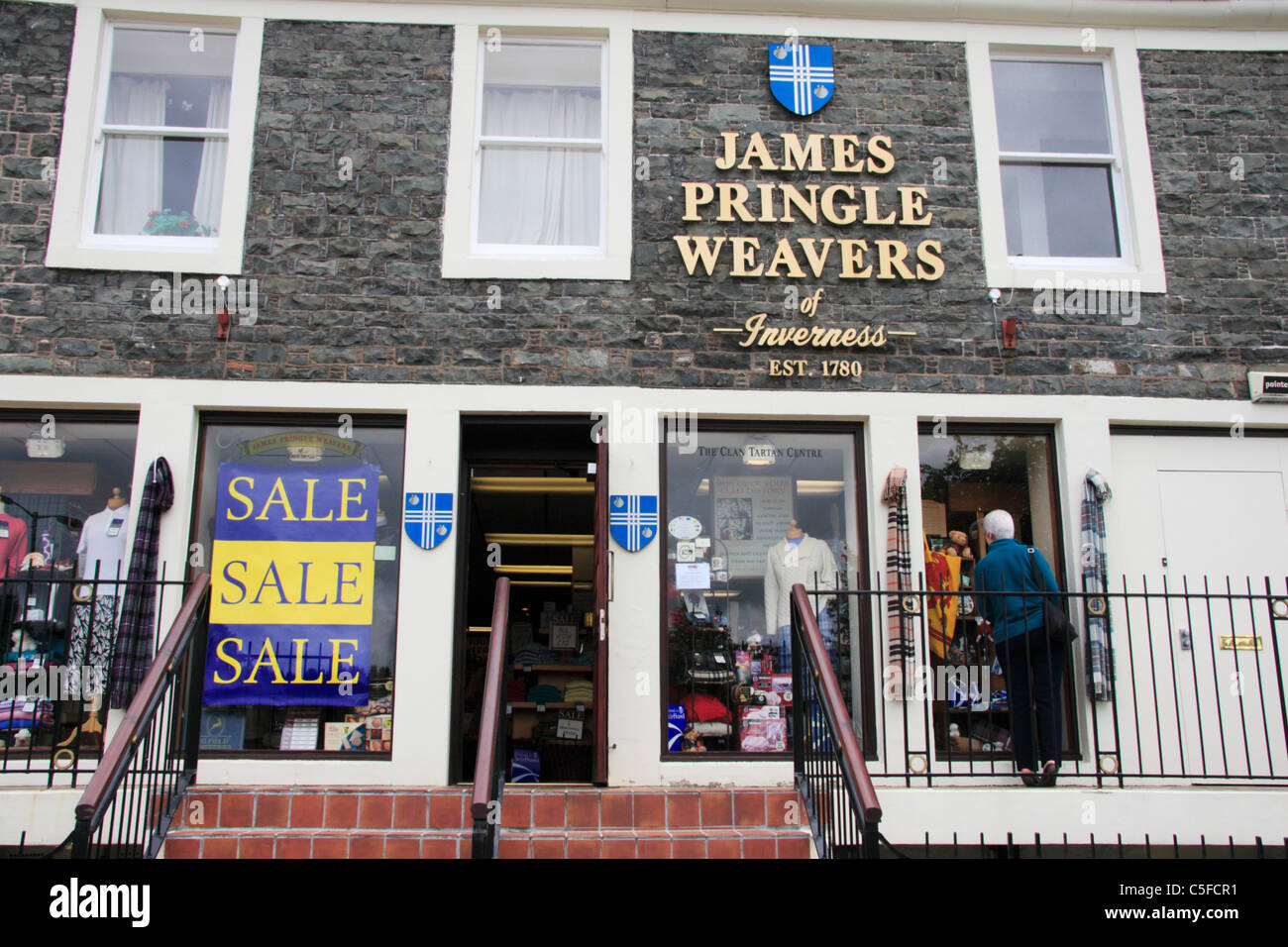 James Pringle Weavers shop in Moffat, Dumfries and Galloway, Scotland
