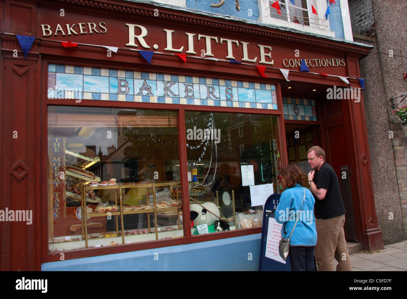 Bakers shop in Moffat, Dumfries and Galloway, Scotland. Stock Photo