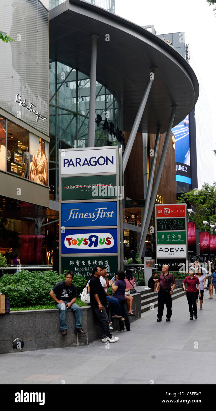 Paragon shopping mall on Orchard Road, Singapore Stock Photo