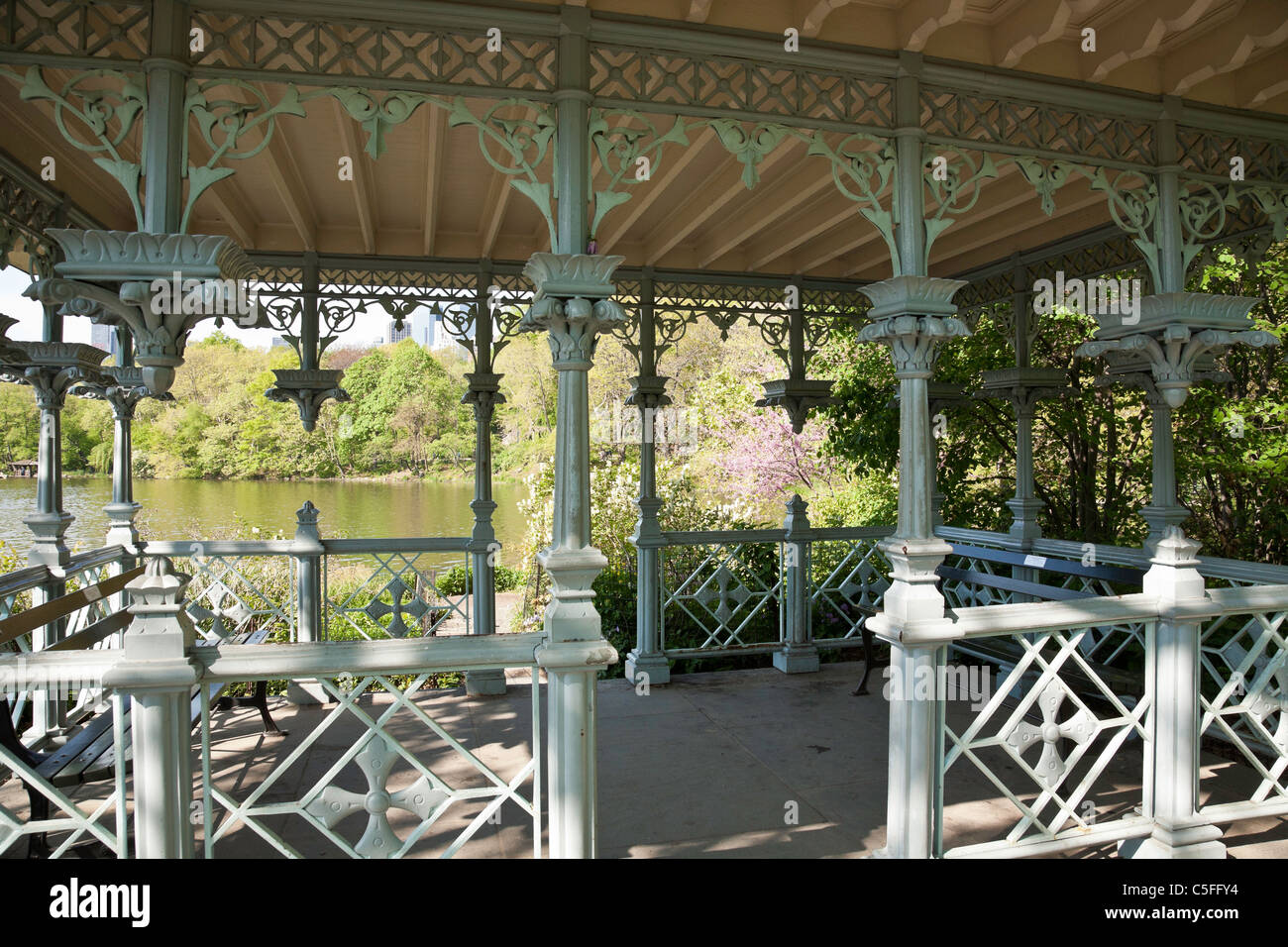 Ladies' Pavilion, The Hernshead, Central Park, NYC Stock Photo Alamy