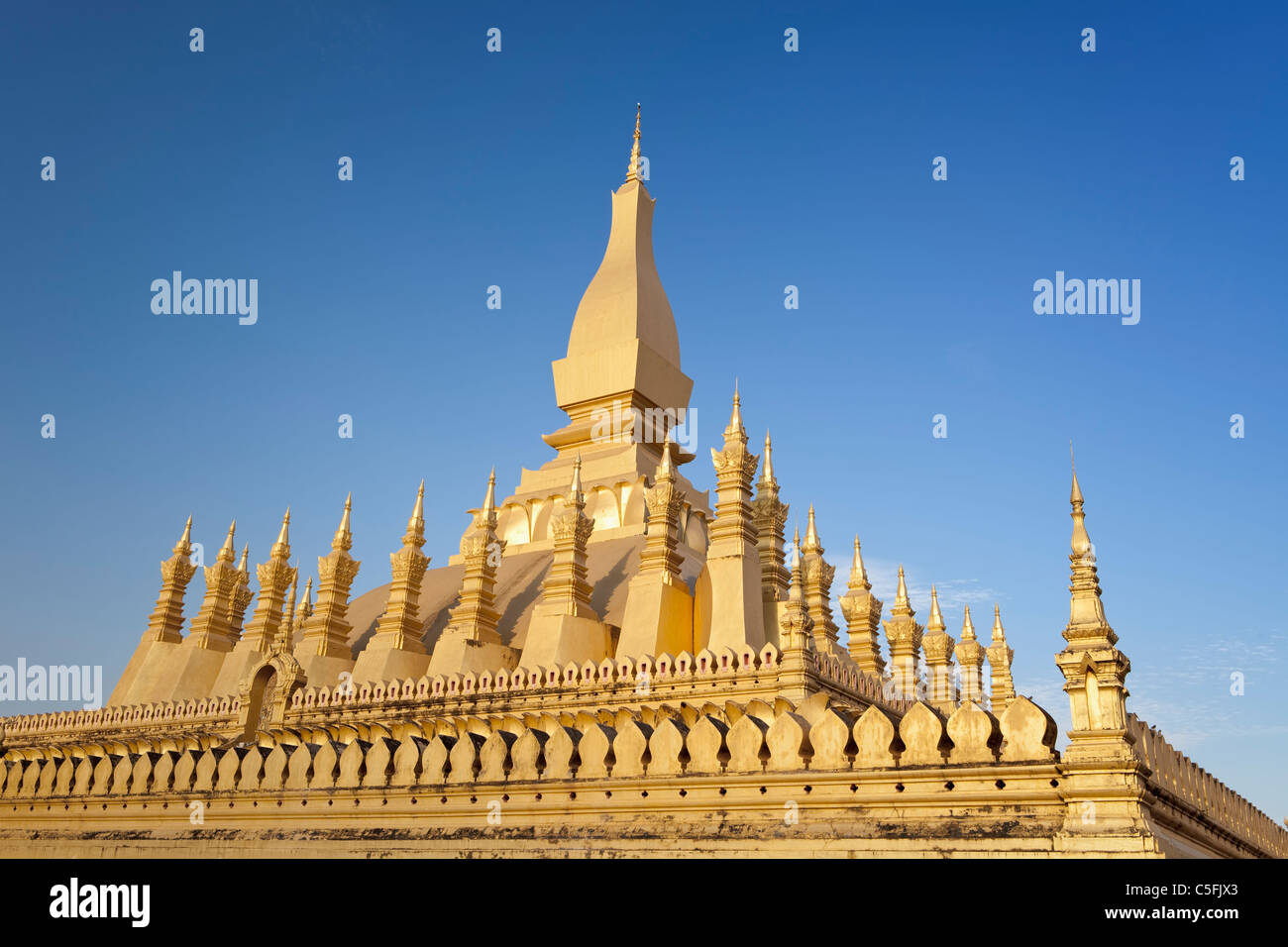Pha Tat Luang (Pha That Luang), Vientiane, Laos Stock Photo