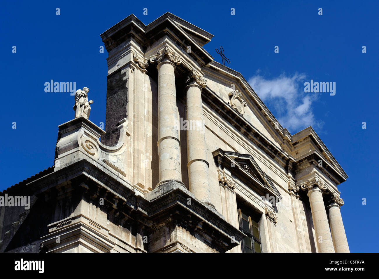 Chiesa di San Francesco in Catania, Sicily, Italy Stock Photo