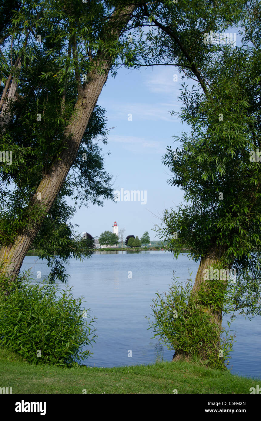 New York State, Ogdensburg. Ogdensburg lighthouse Stock Photo Alamy