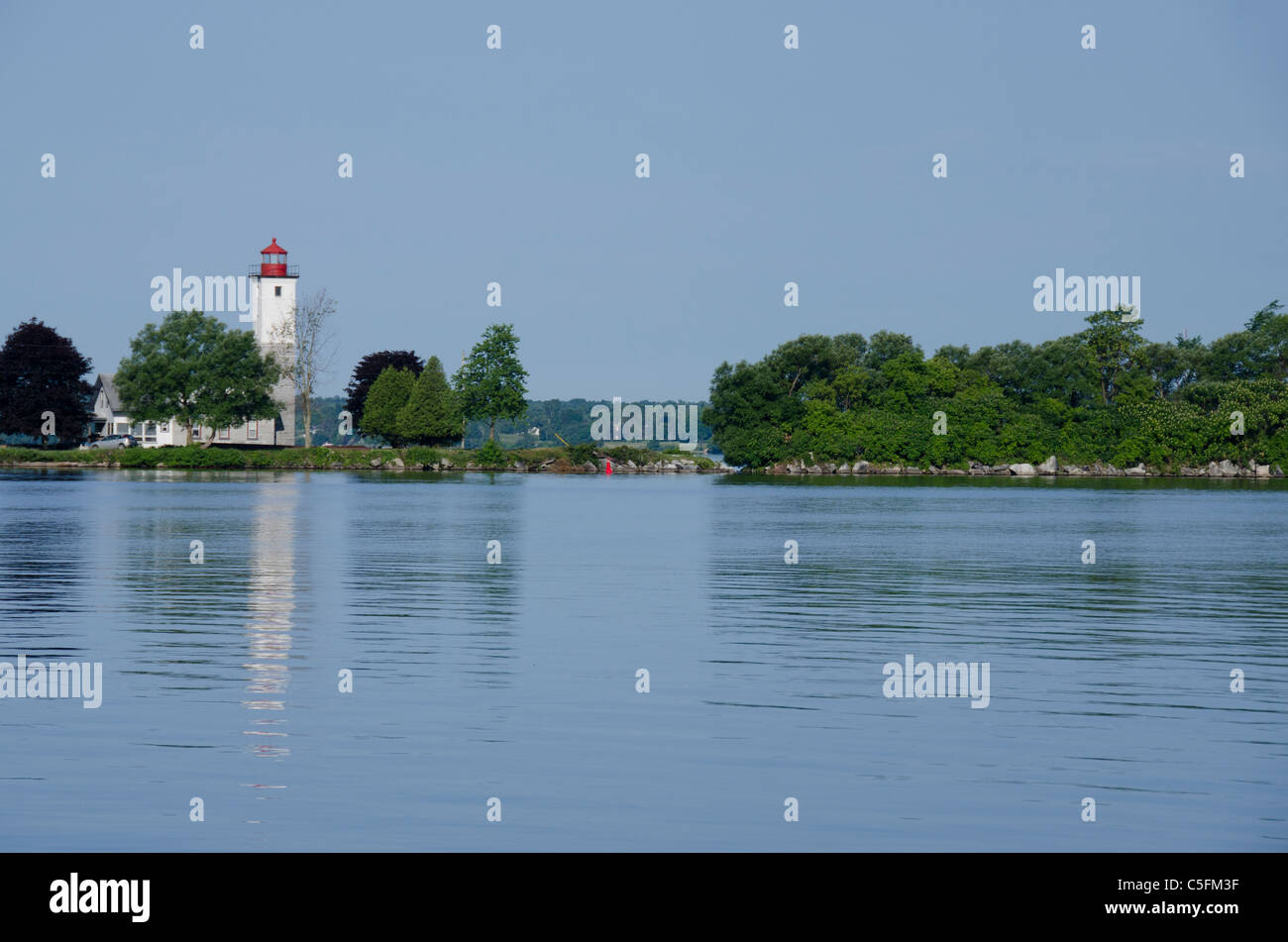 New York State, Ogdensburg. Ogdensburg lighthouse Stock Photo Alamy