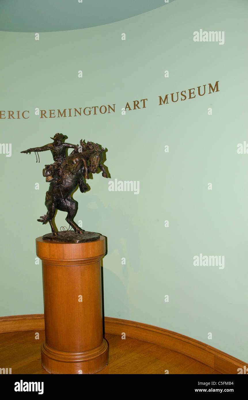 New York State, Ogdensburg. Frederic Remington Museum. Remington bronze