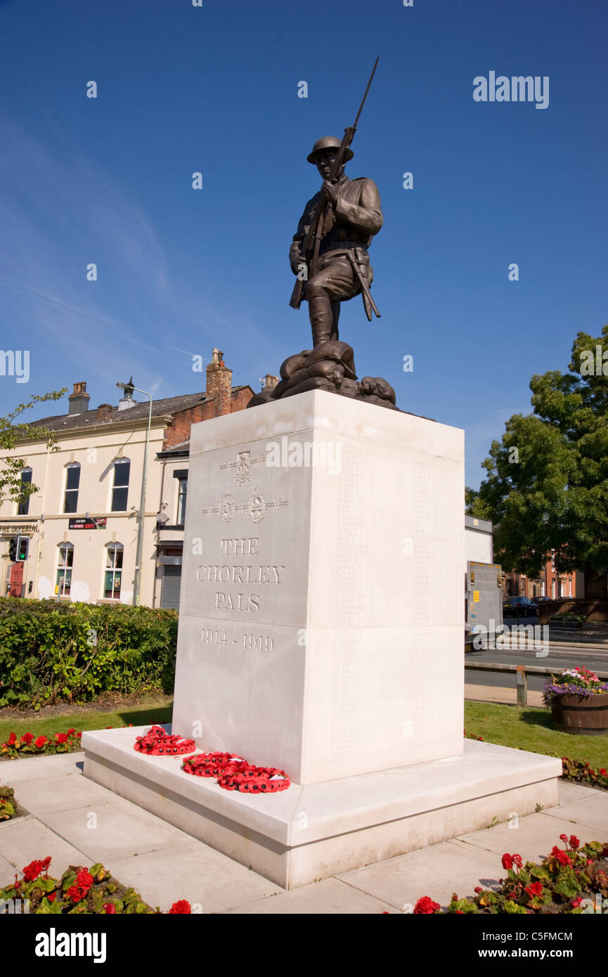 The war Memorial to the 'Chorley Pals' who fell in WW I Stock Photo