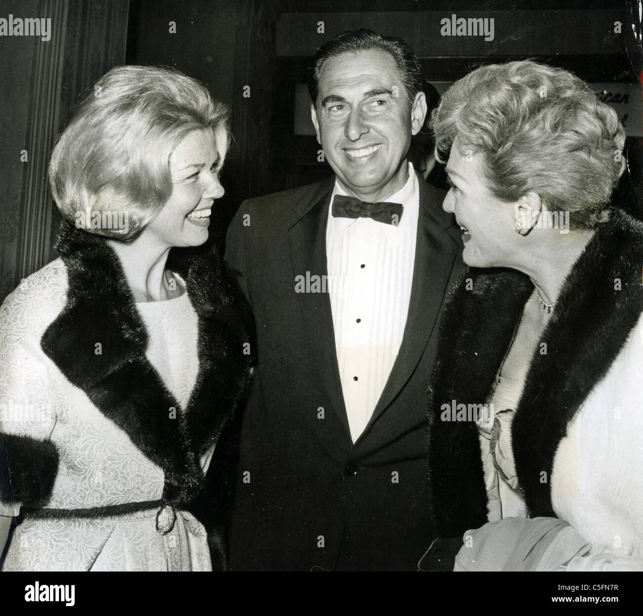 DORIS DAY with husband Marty Melcher and Eve Arden about 1962 Stock Photo