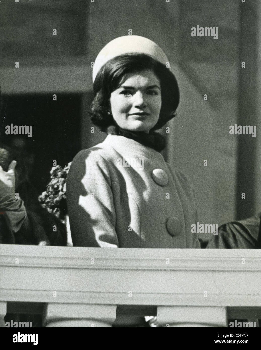 JACQUELINE KENNEDY (1929-1994) at  John F Kennedy's Inauguration 20 January 1961 Stock Photo
