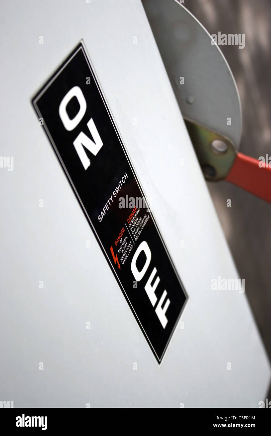 A commercial grade industrial on off switch for high voltage ...