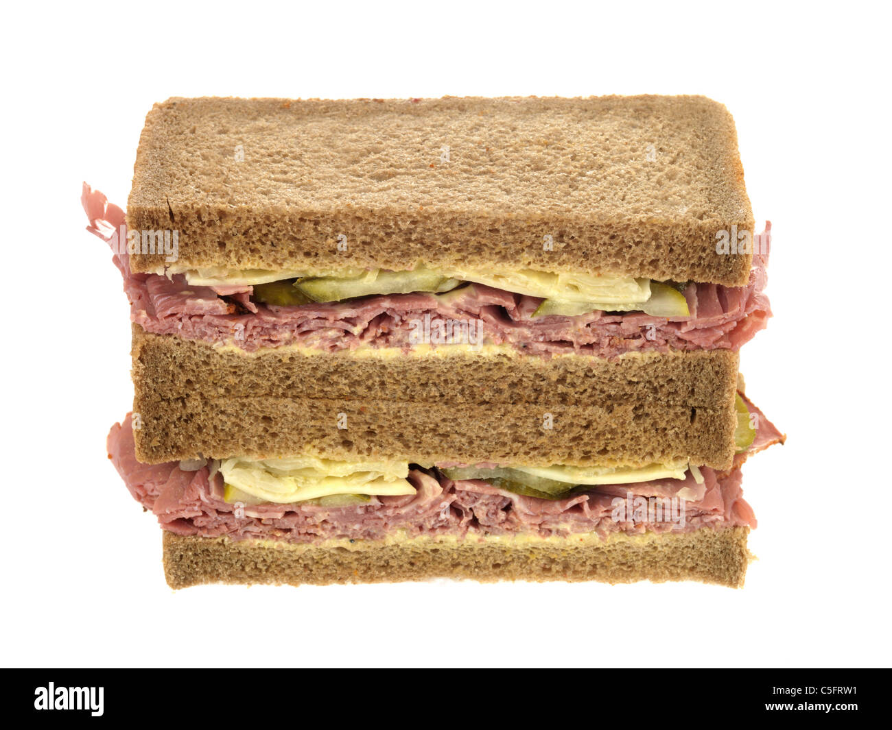 Freshly Cut Pastrami Beef Deli Sandwich In Rye Bread Against A White Background With No People Stock Photo Alamy Freshly Cut Pastrami Beef Deli Sandwich In Rye Bread Against A White Background With No People Stock Photo Alamy