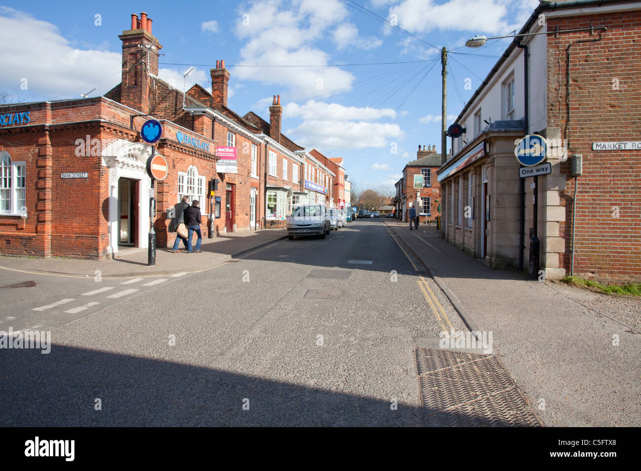 Stalham high street in Norfolk Stock Photo Alamy