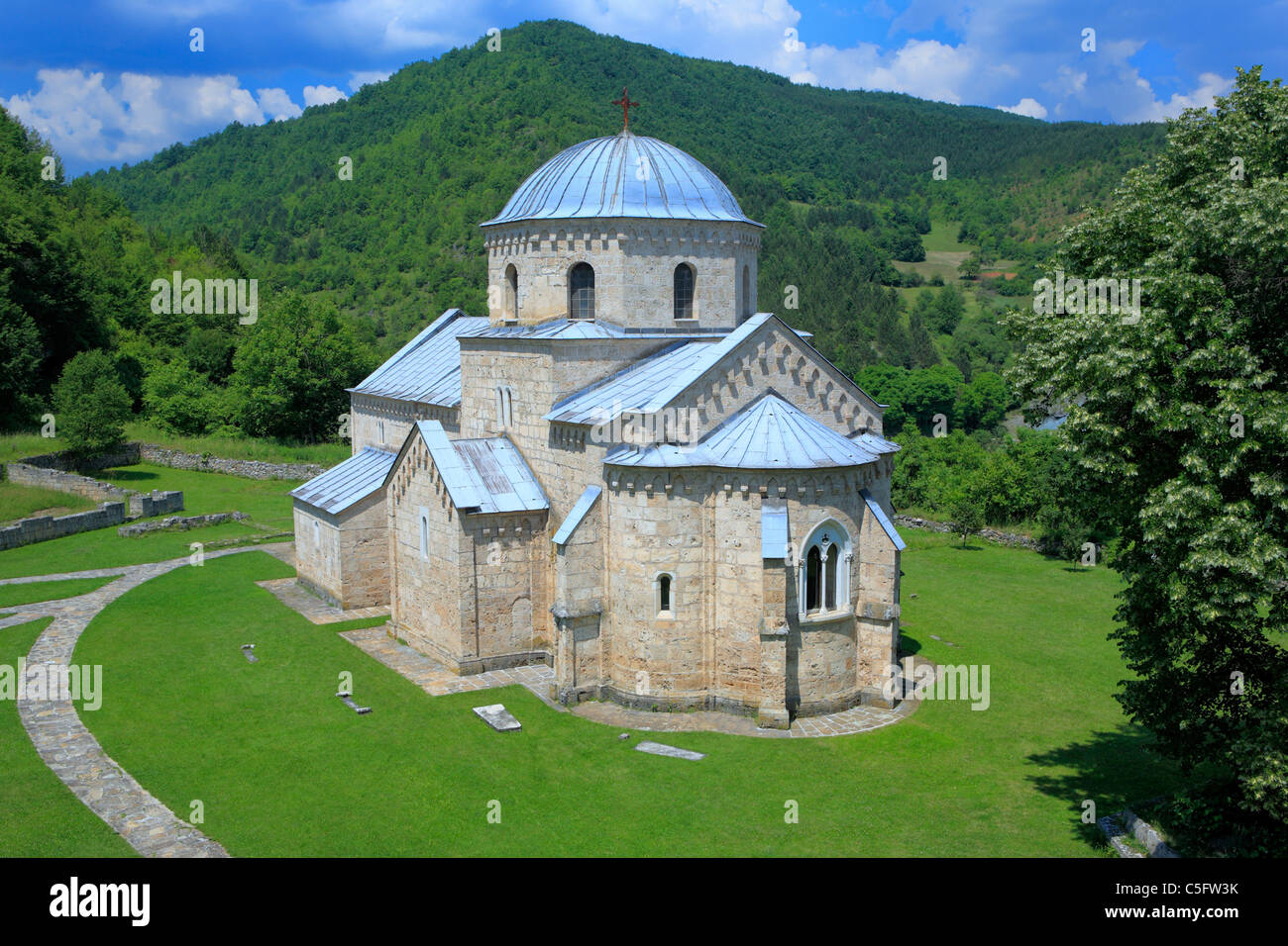 Annunciation church of Gradac Monastery (c. 1275), Raska district, Serbia Stock Photo