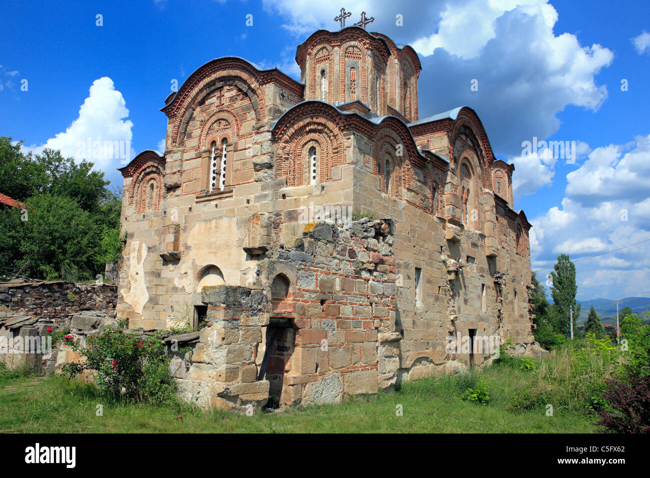 St. George church, Staro Nagorichane near Kumanovo, Macedonia Stock Photo