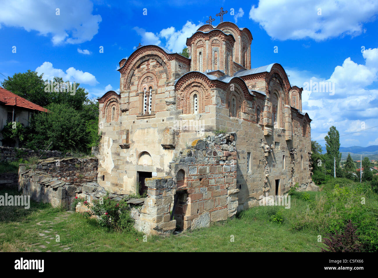 St. George church, Staro Nagorichane near Kumanovo, Macedonia Stock Photo