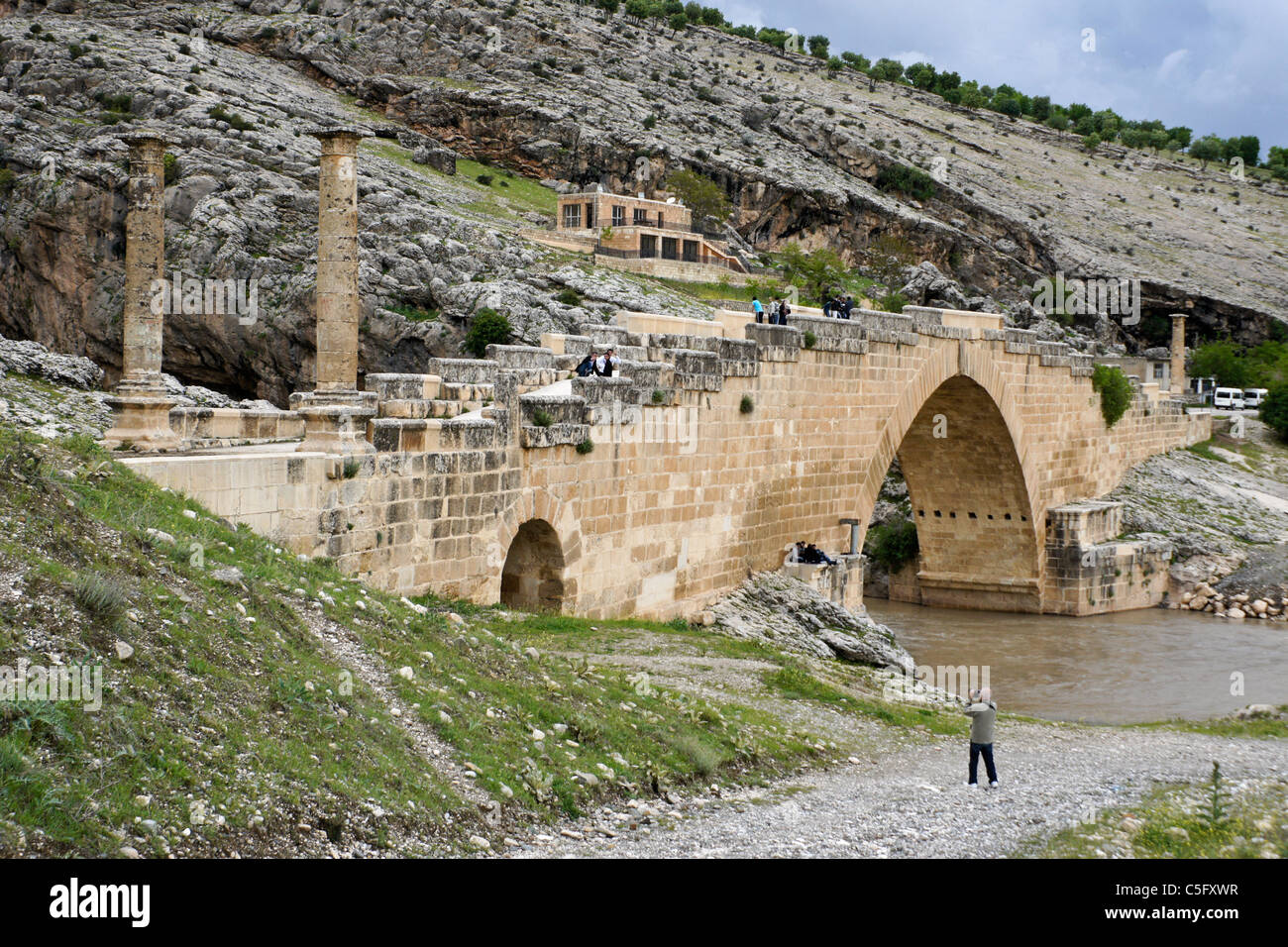 Severan (Septimius Severus) Roman bridge, Mount Nemrut National Park, Eastern Anatolia, Turkey Stock Photo