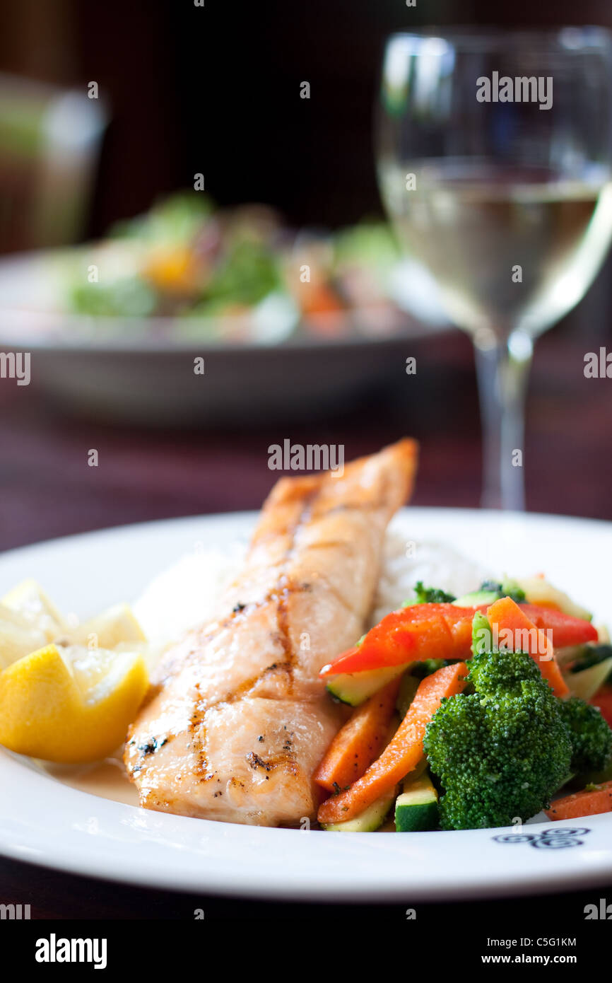 Maple Glazed Salmon Stock Photo - Alamy