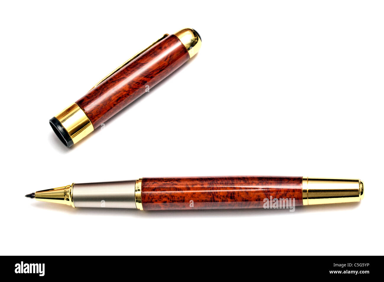 Ballpoint Pen Isolated On White background Stock Photo - Alamy