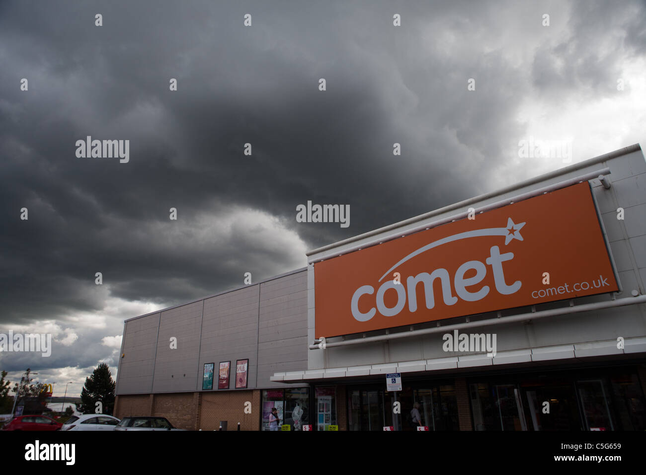 Stormy Time Ahead for British Retail Sector Stock Photo