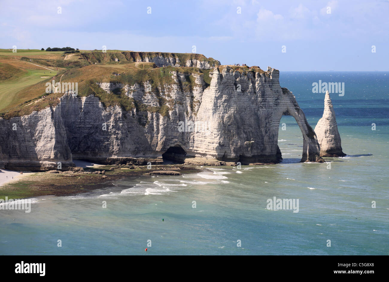 Etretat falaise d’aval hi-res stock photography and images - Alamy