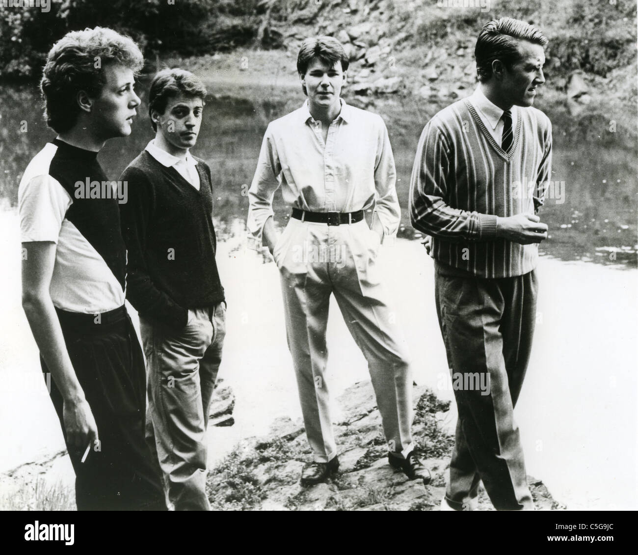 THE SKIDS Promotional photo of Scottish punk rock group about 1980 ...