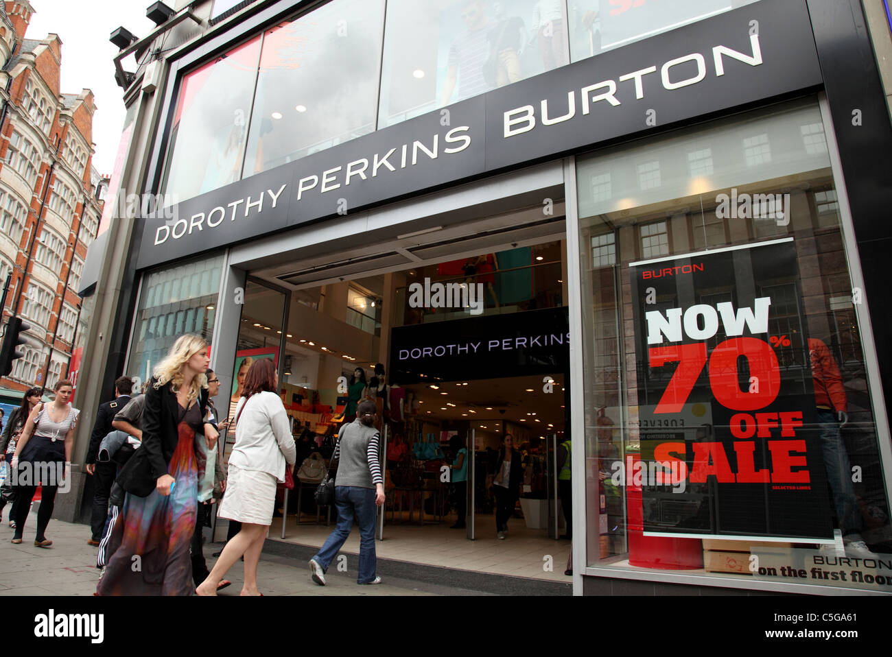 A Dorothy Perkins & Burton store on Oxford Street, London, England, U.K  Stock Photo - Alamy