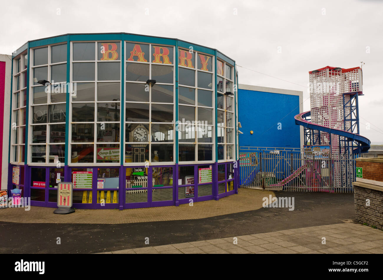 Front of Barry's Amusements, Portrush Stock Photo