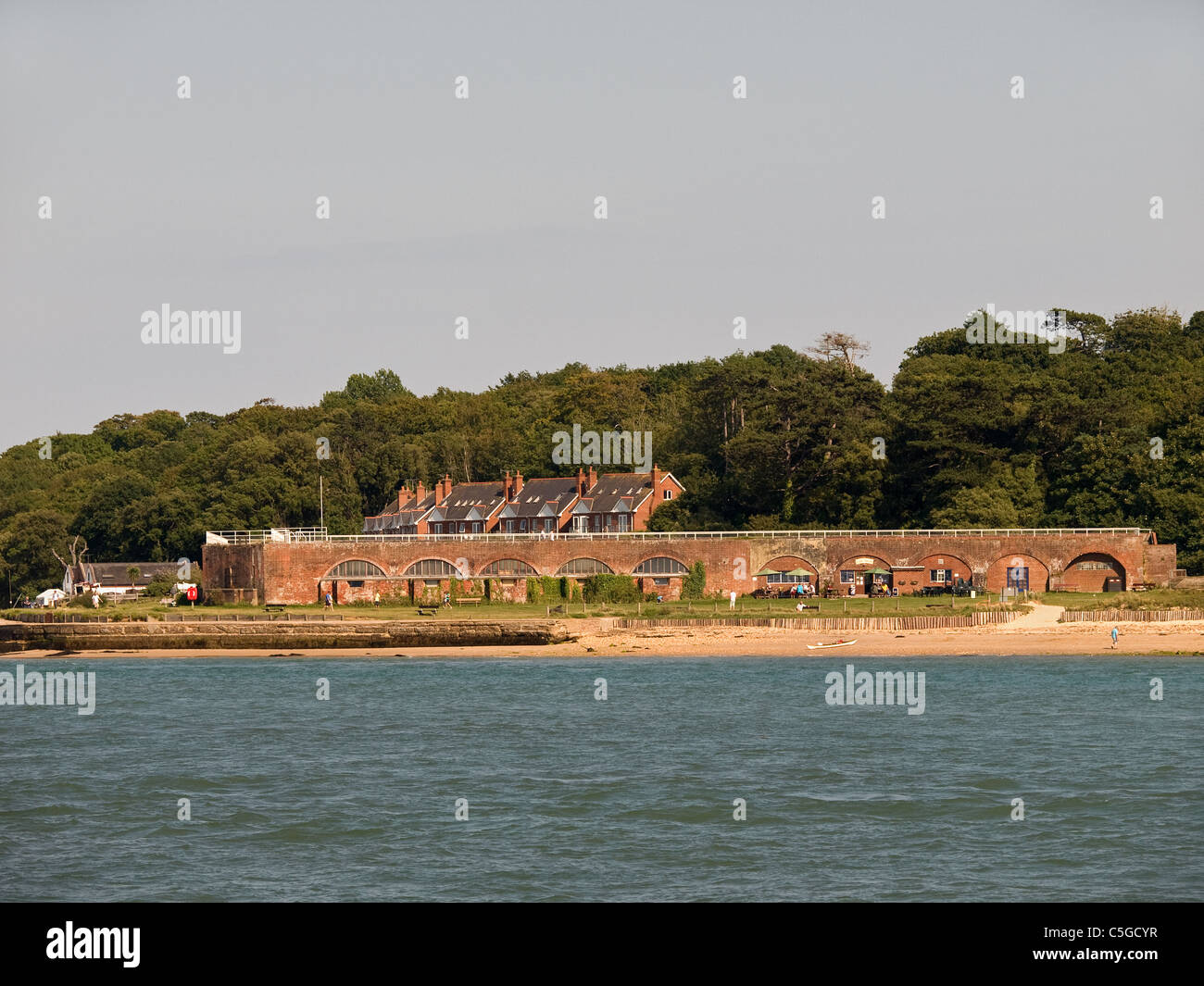 View of Fort Victoria Norton Yarmouth Isle of Wight England UK Stock